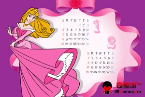 迪士尼公主日历